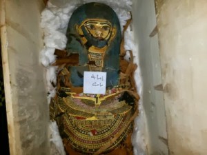 Die sichergestellte Mumie