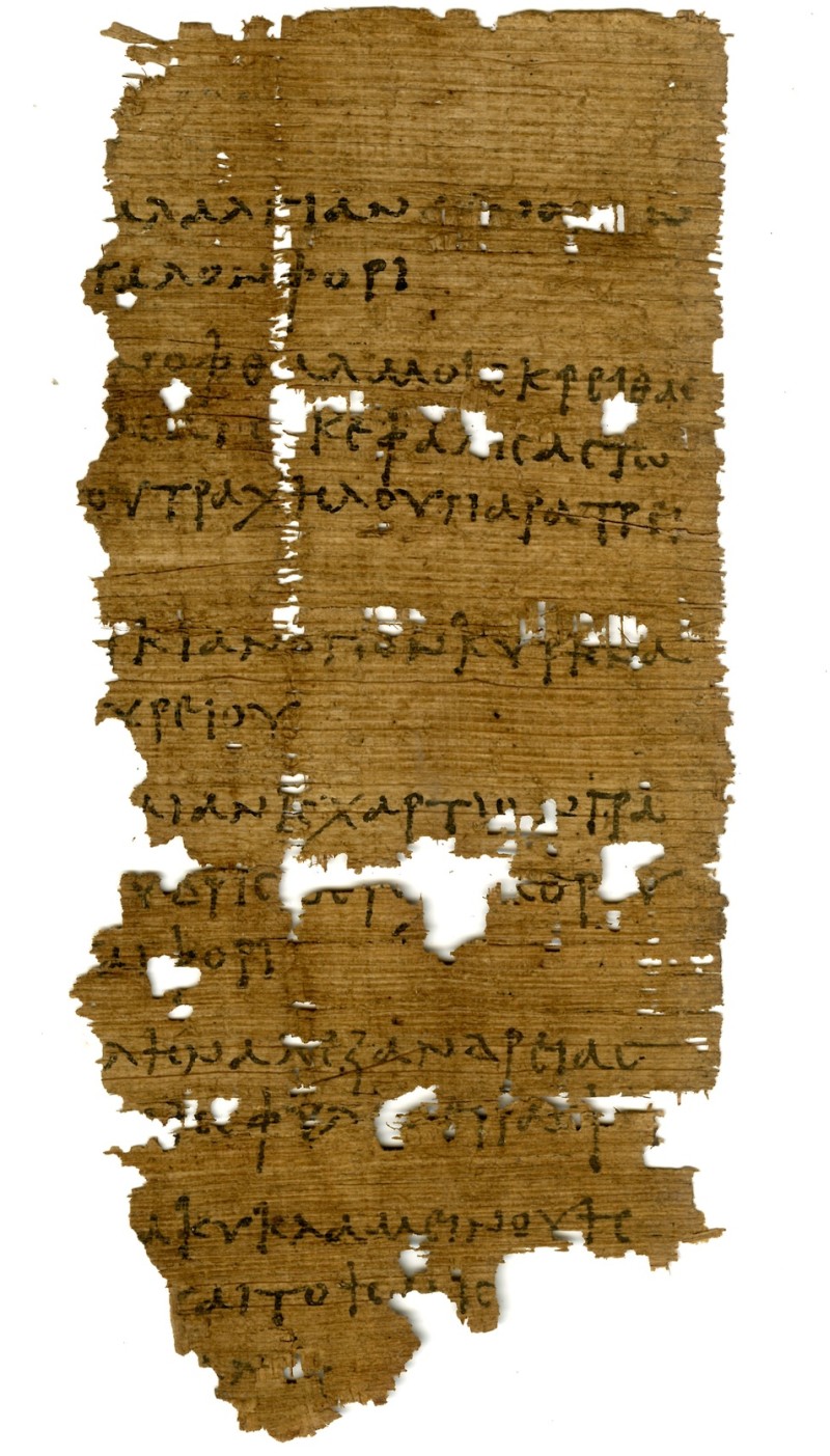 Foto von Oxyrhynchos Papyrus 5245
